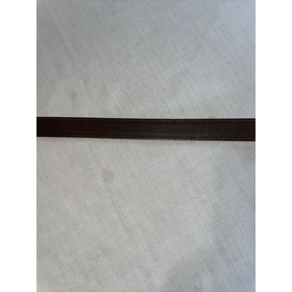 Danbury Club Dress Belt Women’s Size 32” Brown Leather Gator Motif Buckle NWT - Picture 9 of 12
